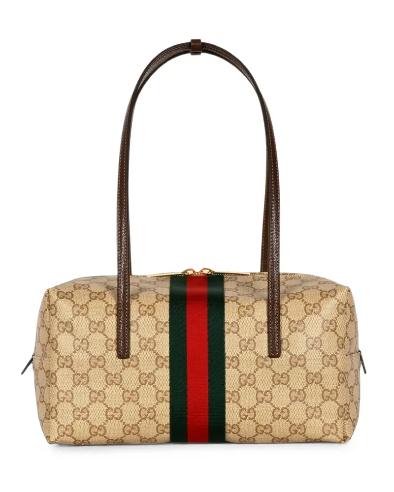 Gucci medium Melrose GG Supreme Web tote bag - Nude Nude