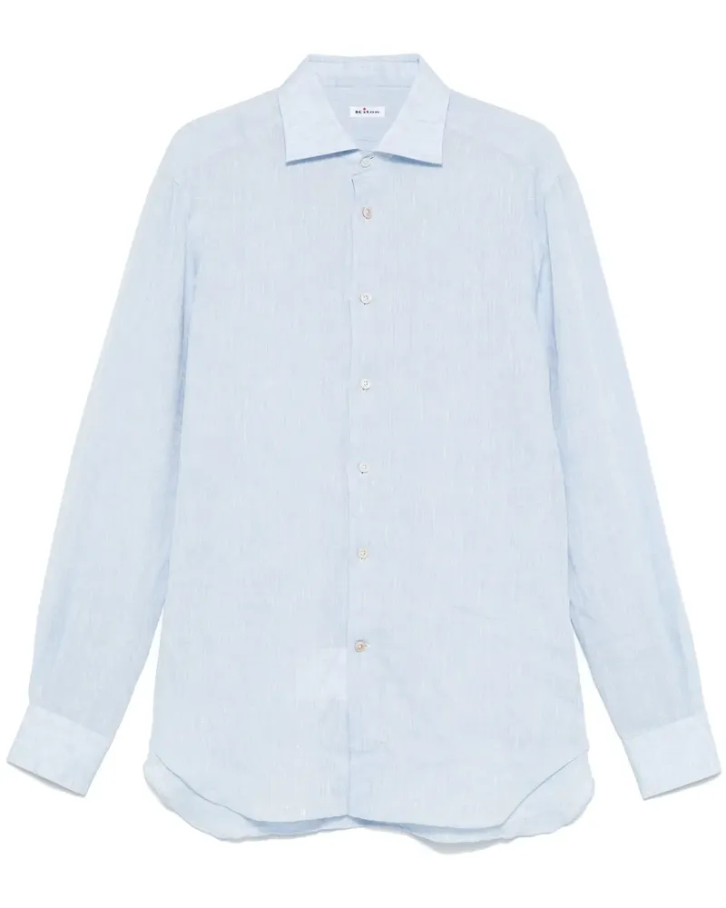 Kiton Klassisches Hemd - Blau Blau