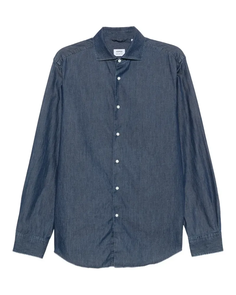 ASPESI spread-collar shirt - Blau Blau