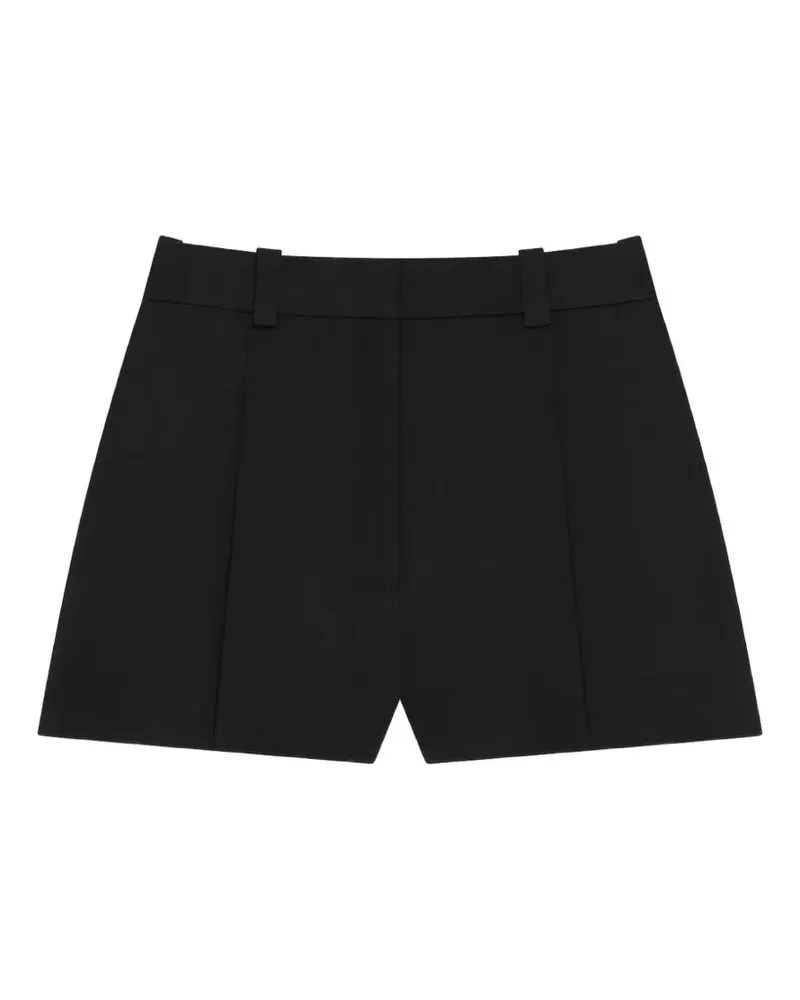 Givenchy Wollshorts mit Falten - Schwarz Schwarz