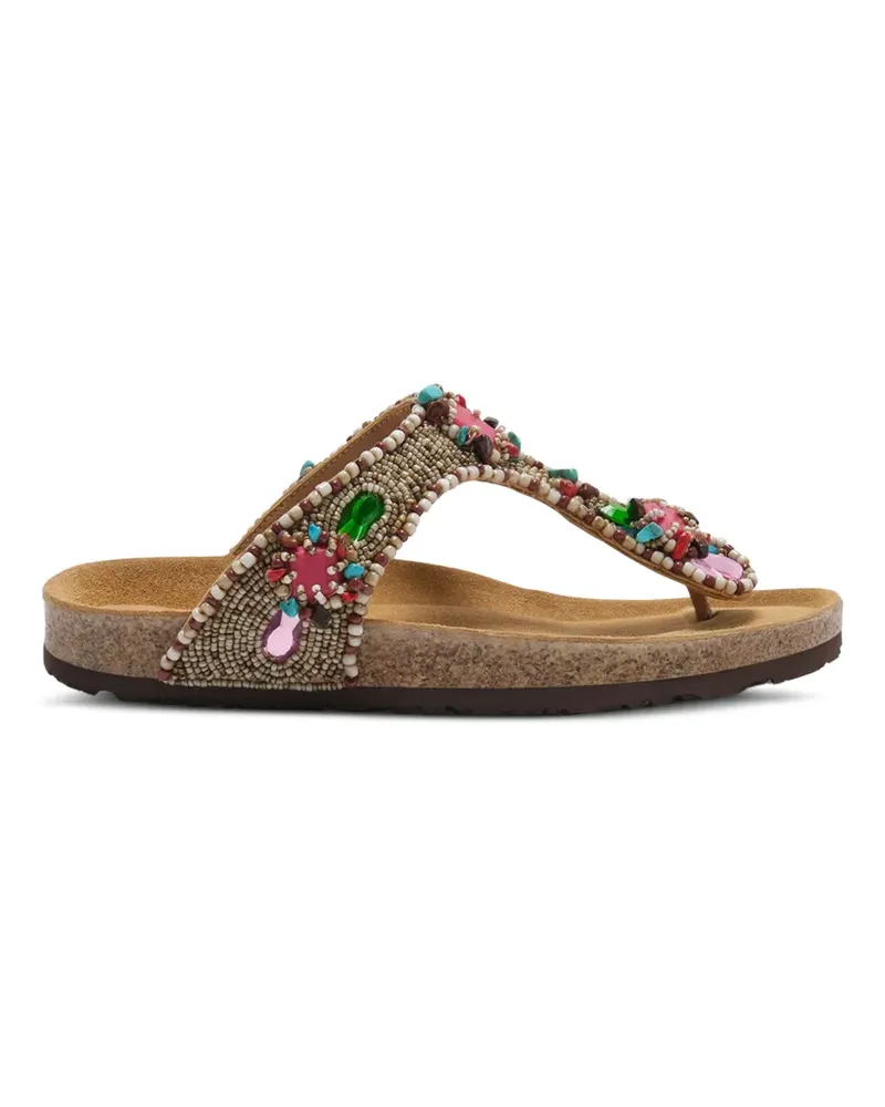 Maliparmi Glamour Infrabijoux® bead-embellished sandals - Nude Nude