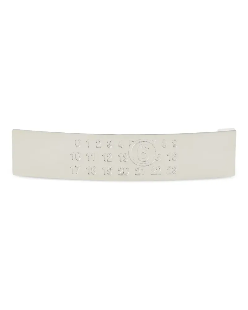 Maison Margiela polished hair clip - Silber Silber