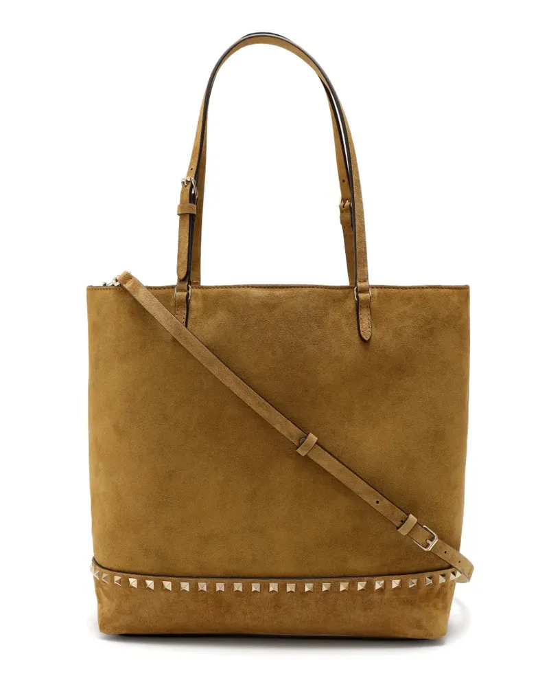 Valentino Garavani Rockstud Schultertasche - Braun Braun