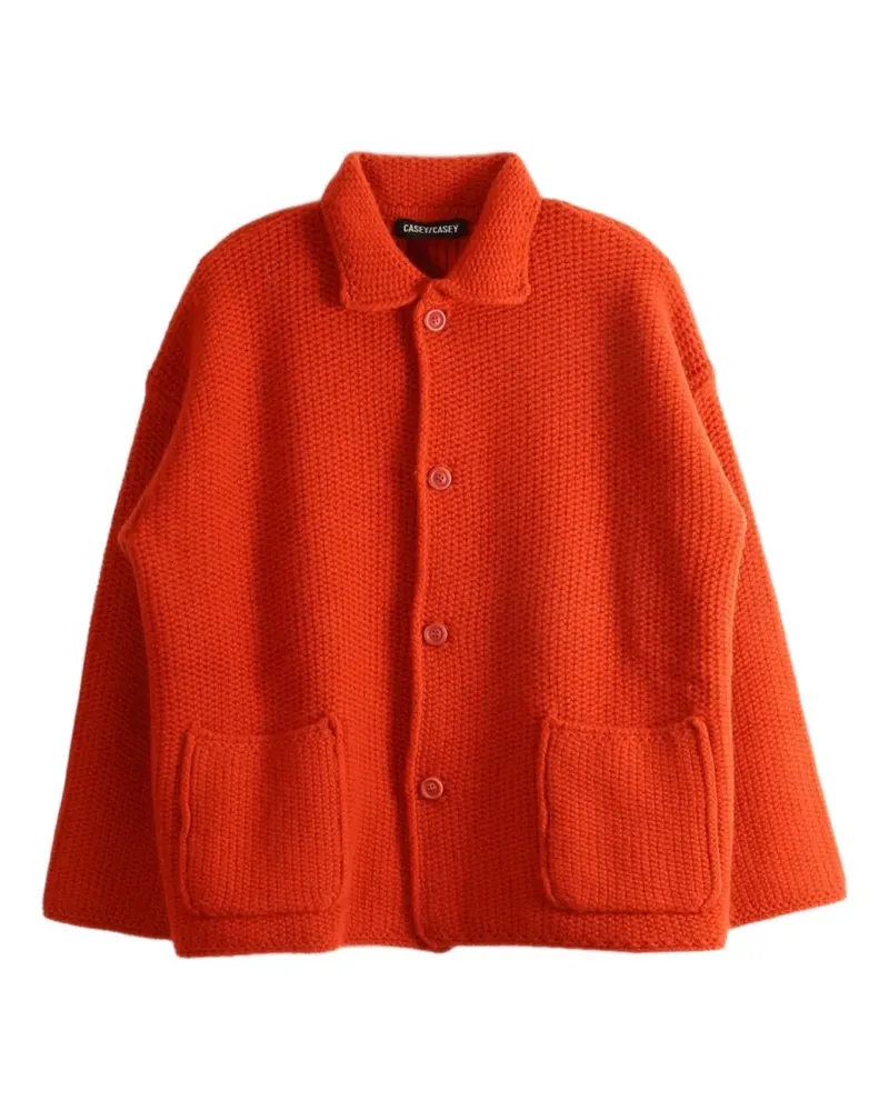 Casey Casey Rover chunky-knit cardigan - Rot Rot