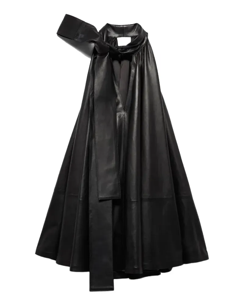 7 for all mankind Minikleid mit Schleifenkragen - Schwarz Schwarz