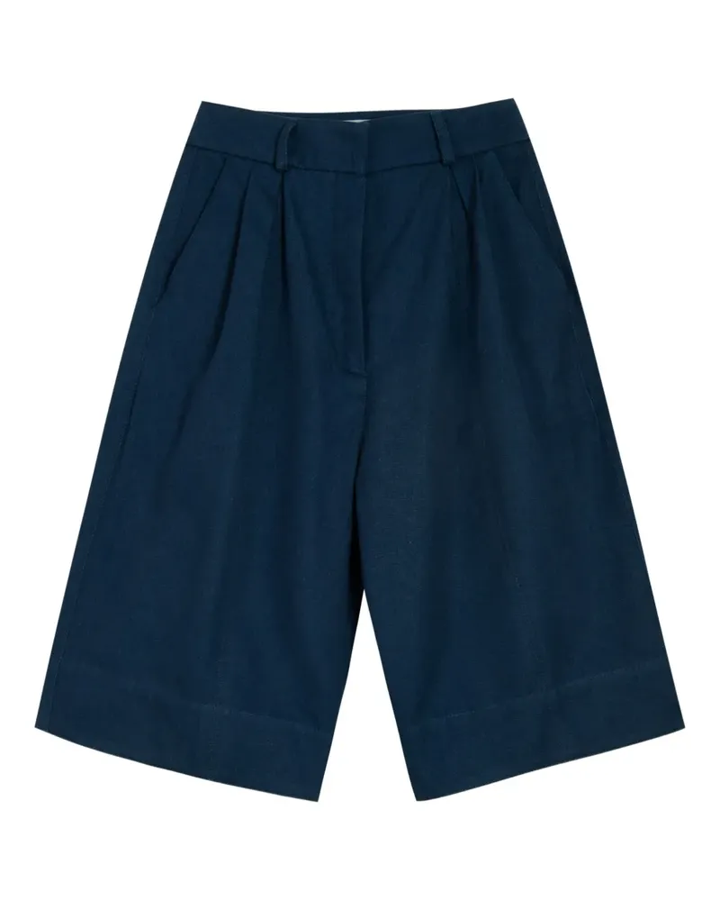 ISOLDA Cana-de-Açúcar Shorts mit Falten - Blau Blau