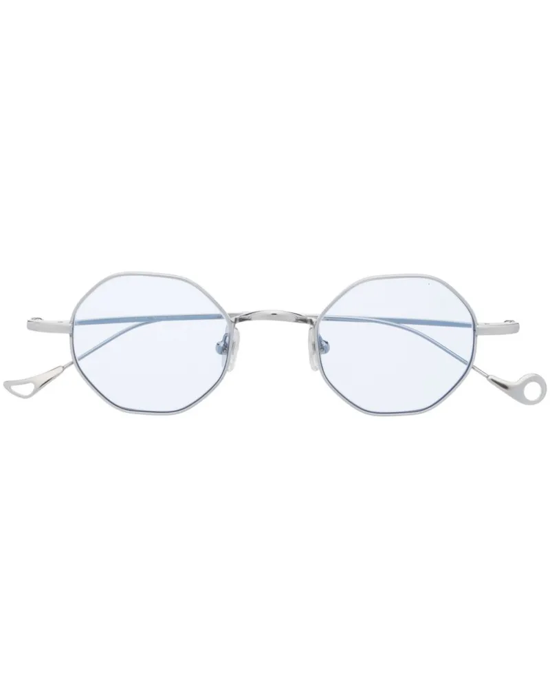 Eyepetizer Sonnenbrille mit rundem Gestell - Silber Silber