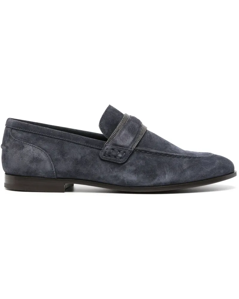 Brunello Cucinelli Verzierte Monili Loafer - Blau Blau
