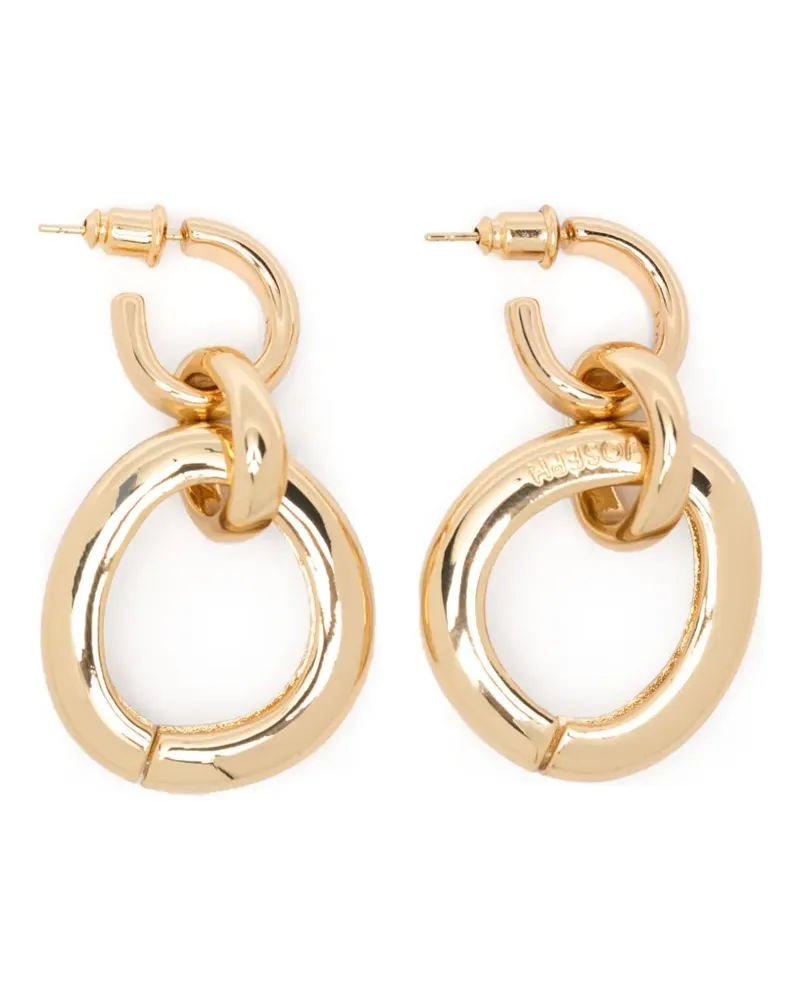 Joseph Ohrringe mit Gliederdetail - Gold Gold