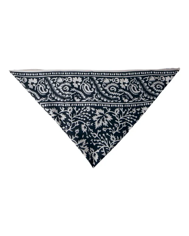 Totême patterned scarf - Schwarz Schwarz