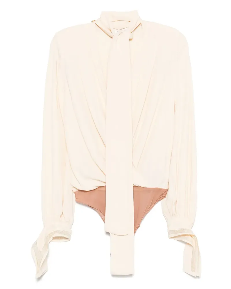 Elisabetta Franchi Body aus Krepp - Nude Nude