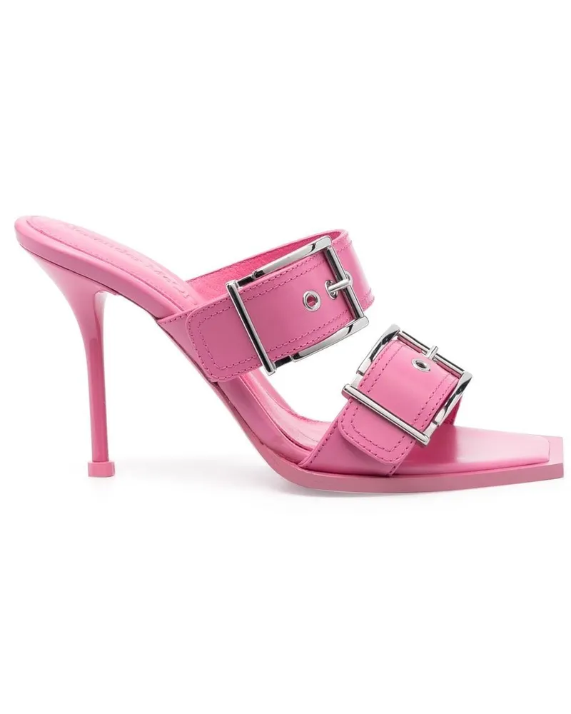 Alexander McQueen Sandalen mit Schnalle 100mm - Rosa Rosa