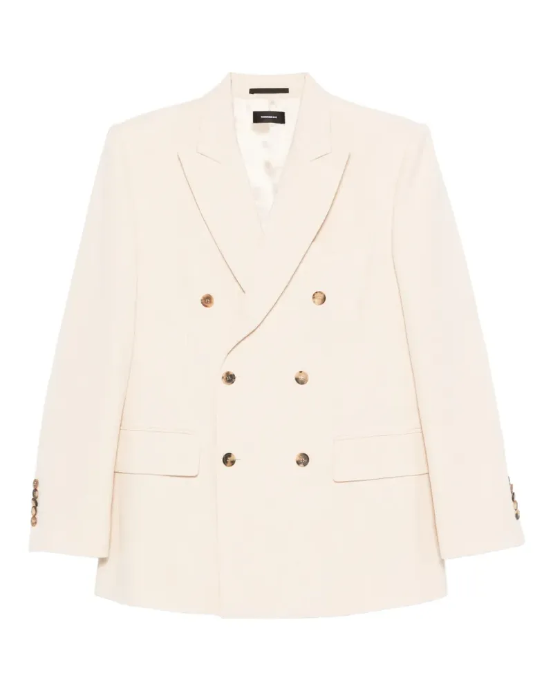 WARDROBE.NYC double-breasted blazer - Nude Nude