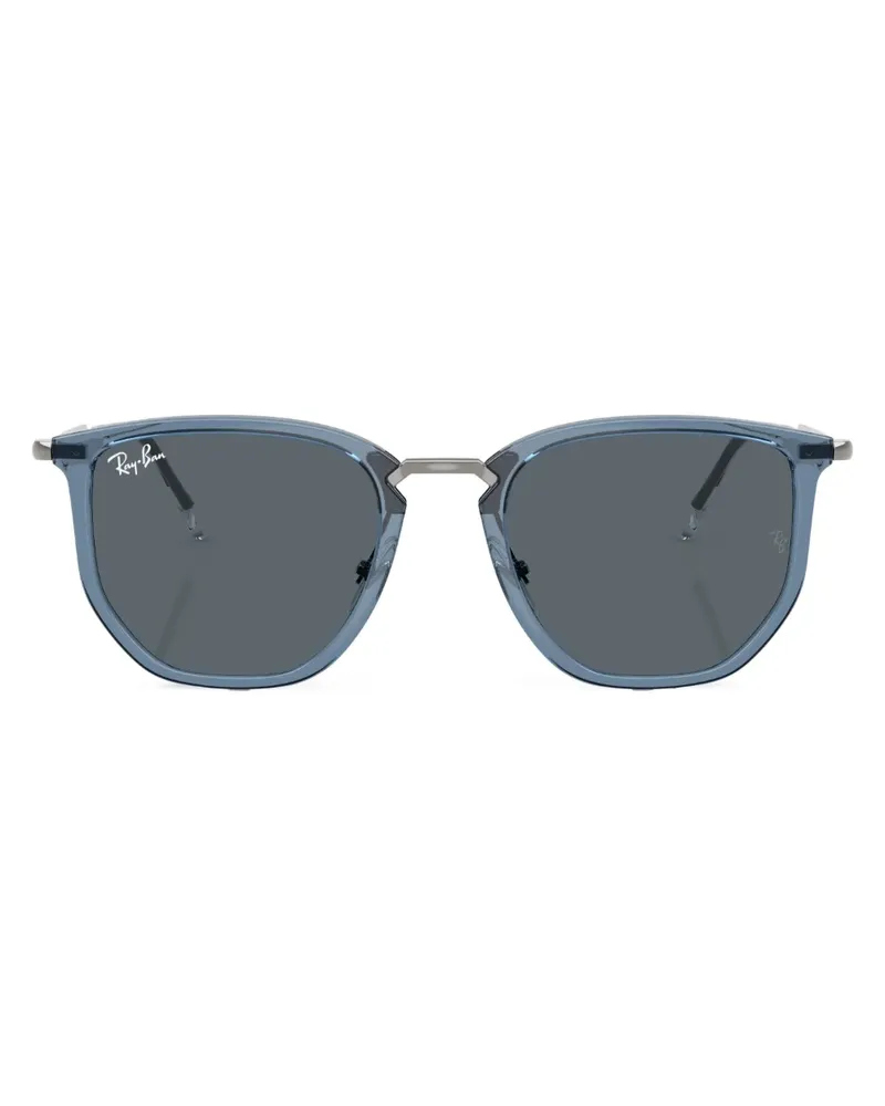 Ray Ban Sonnenbrille mit geometrischem Gestell - Blau Blau