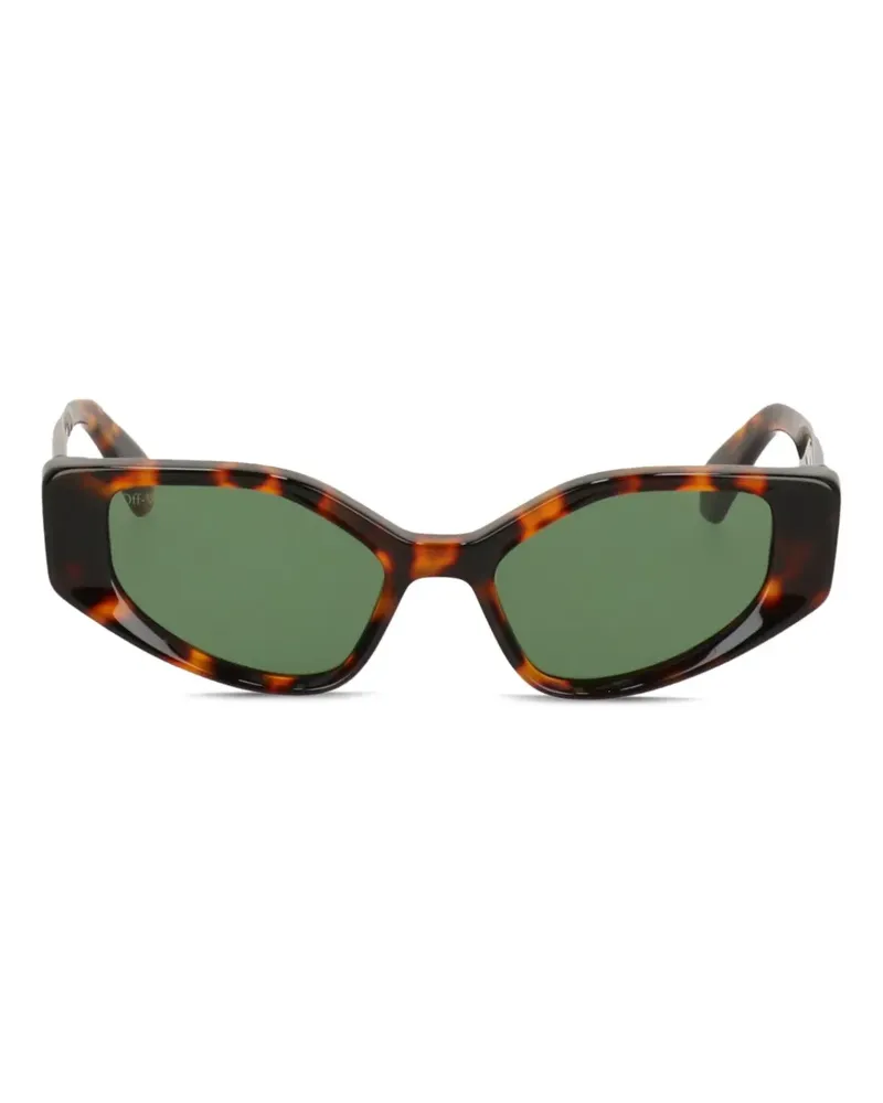 OFF-WHITE Sonnenbrille in Schildpattoptik - Braun Braun