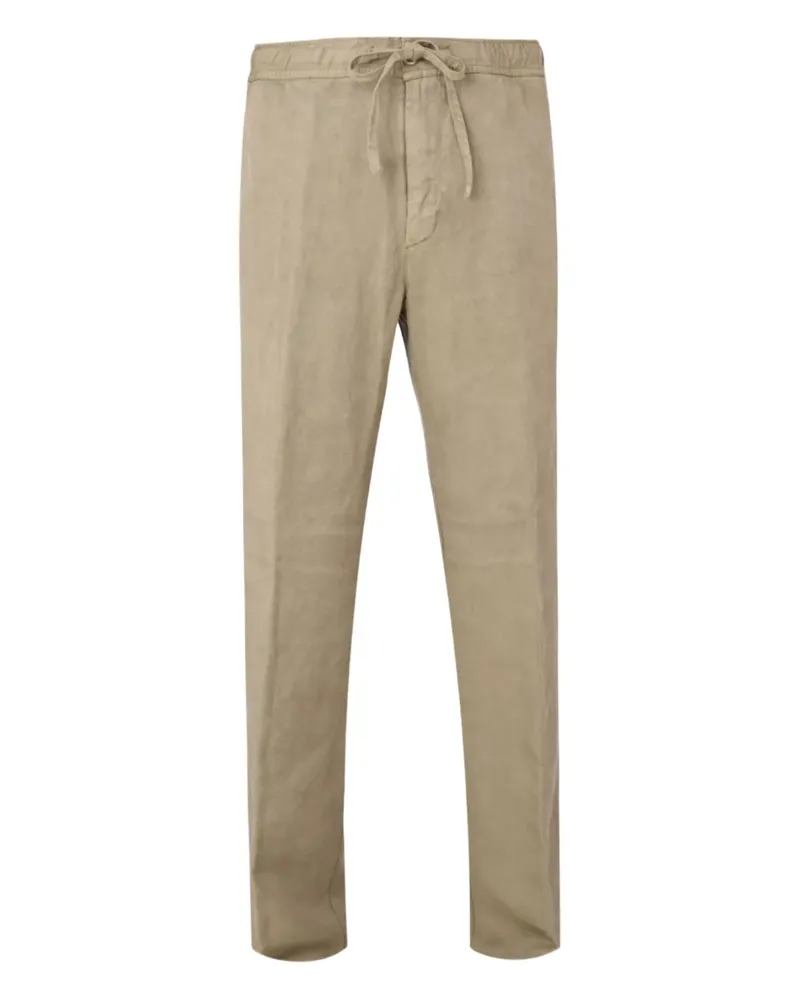 120% Lino drawstring trousers - Nude Nude