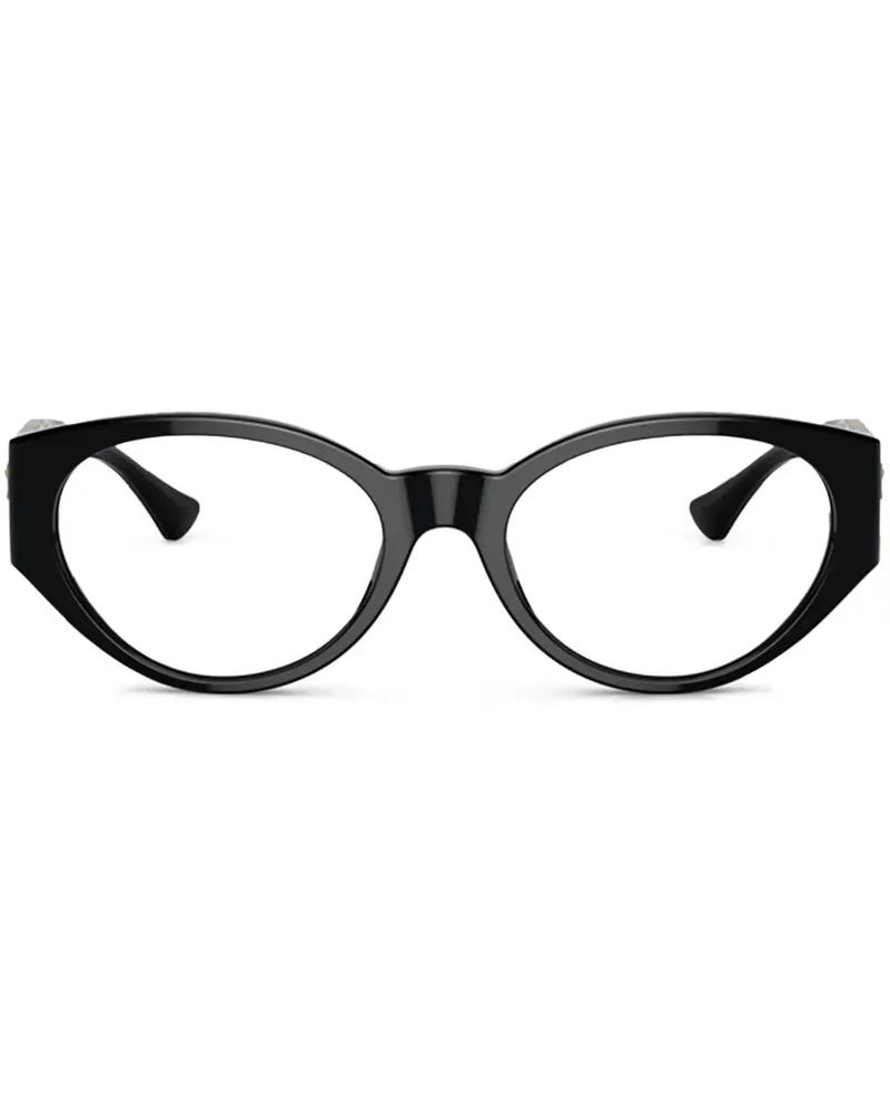 Versace Brille mit Medusa-Schild - Schwarz Schwarz
