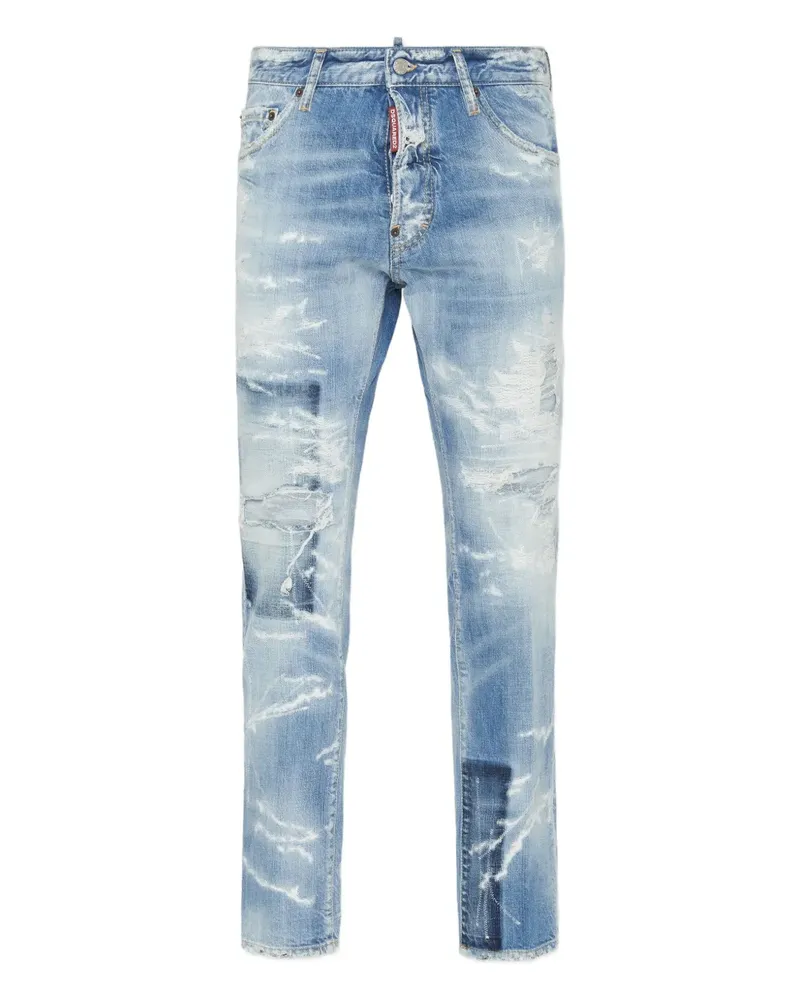 Dsquared2 Ausgeblichene Jeans - Blau Blau