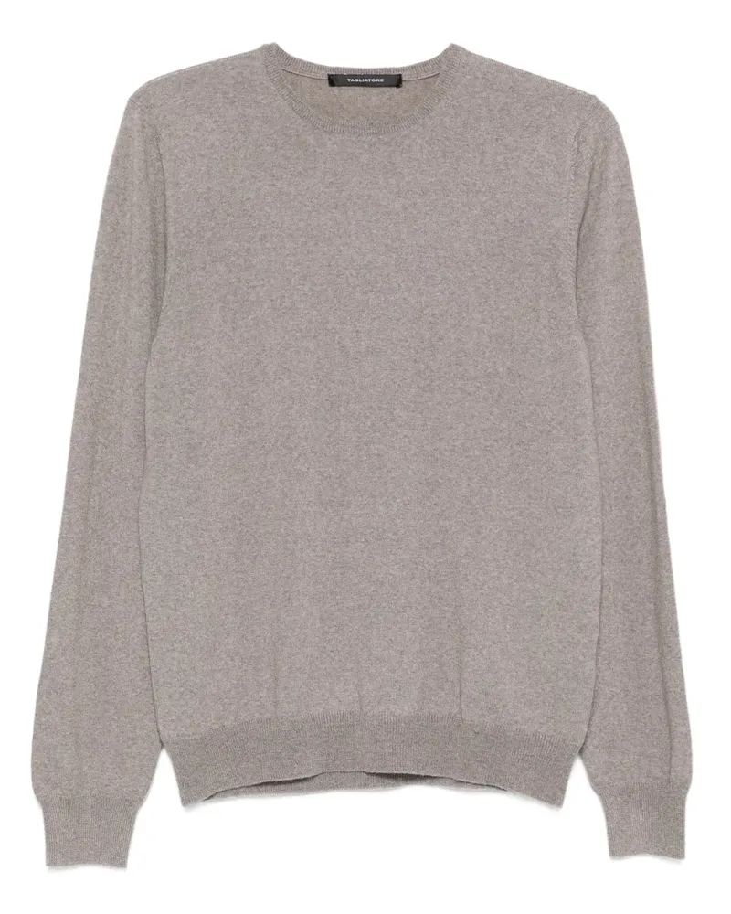 Tagliatore Pullover mit rundem Ausschnitt - Grau Grau