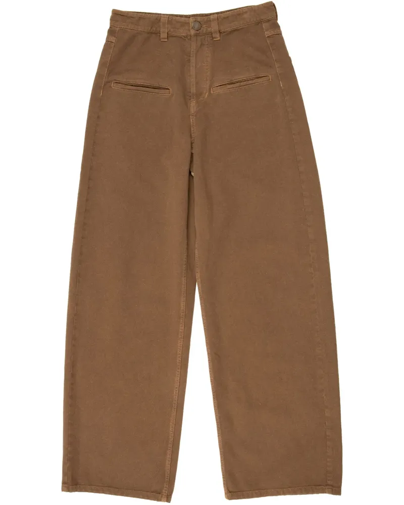 Uma Wang Jeans mit weitem Bein - Braun Braun