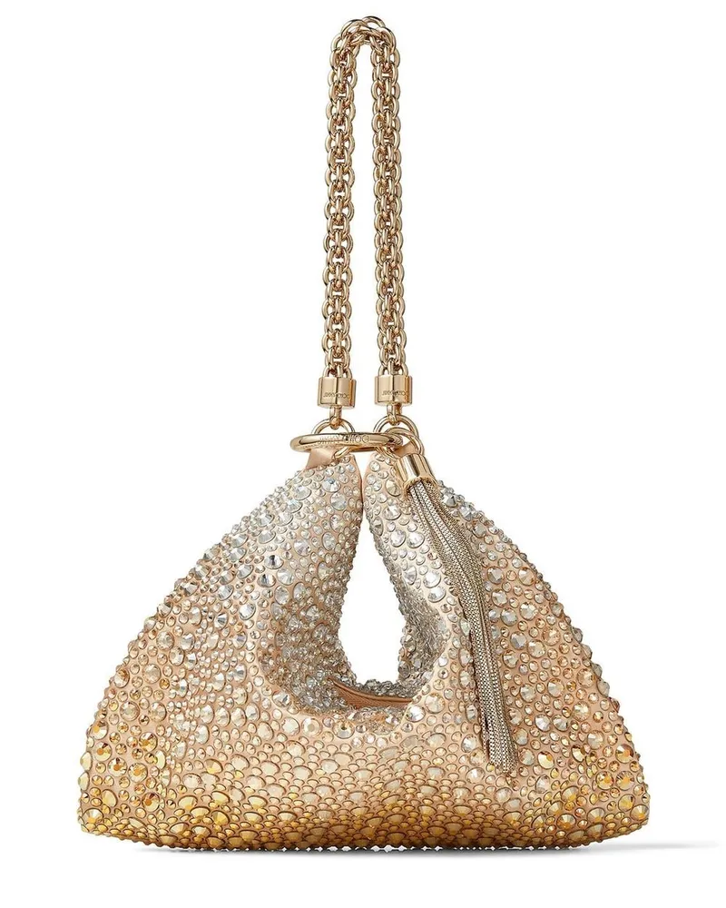 Jimmy Choo Clutch mit Kristallen - Gold Gold