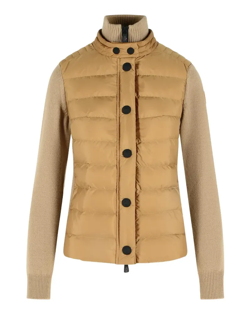 Moncler Cardigan mit gestepptem Einsatz - Nude Nude