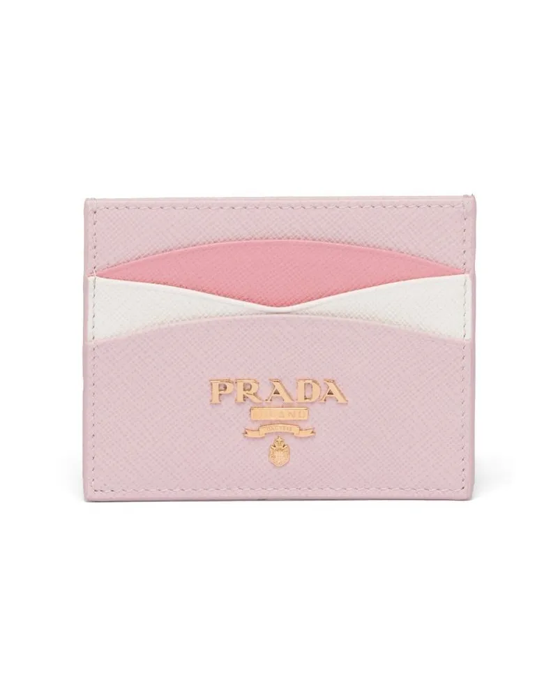 Prada Kartenetui aus Saffiano-Leder - Rosa Rosa