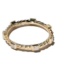 David Yurman 18kt Cable Collectibles Gelbgoldring mit Diamanten Gold