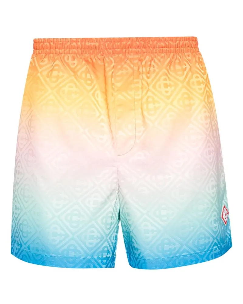 Casablanca Paris Badeshorts mit Farbverlauf-Jacquard Orange