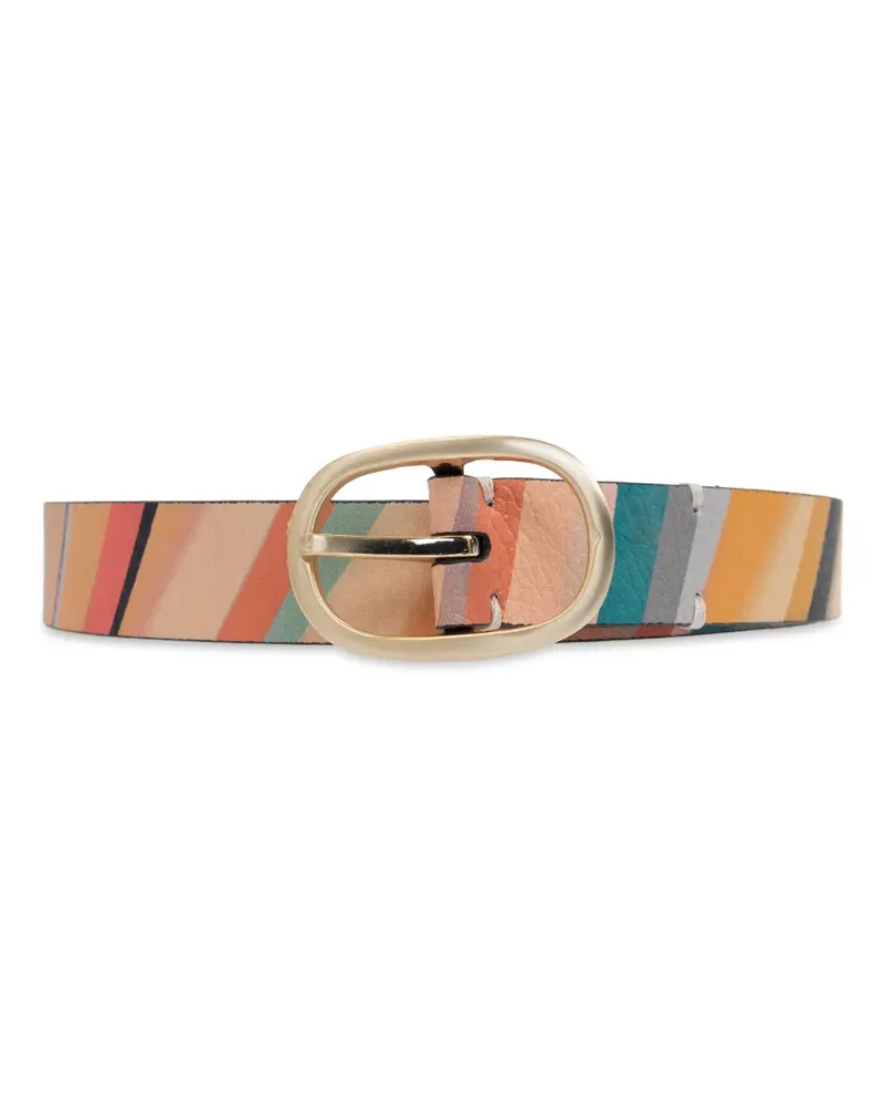 Paul Smith Gestreifter Gürtel - Nude Nude