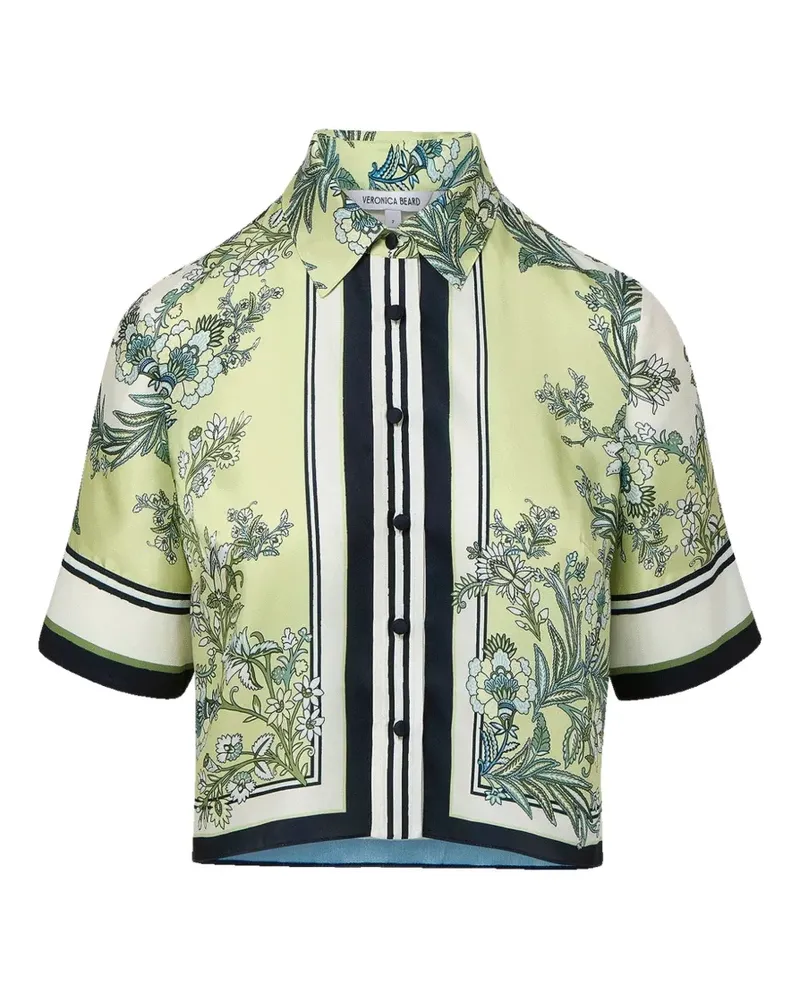 Veronica Beard floral-print silk shirt - Grün Grün