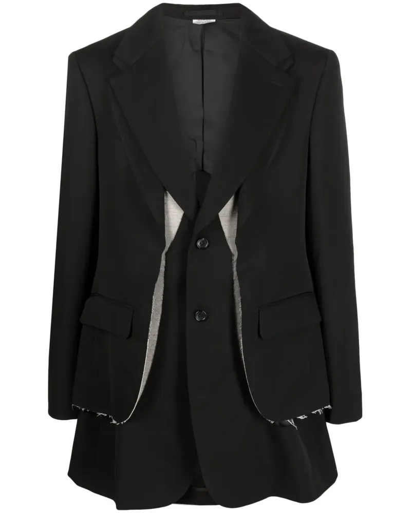 Comme des Garçons Klassisches Sakko - Schwarz Schwarz