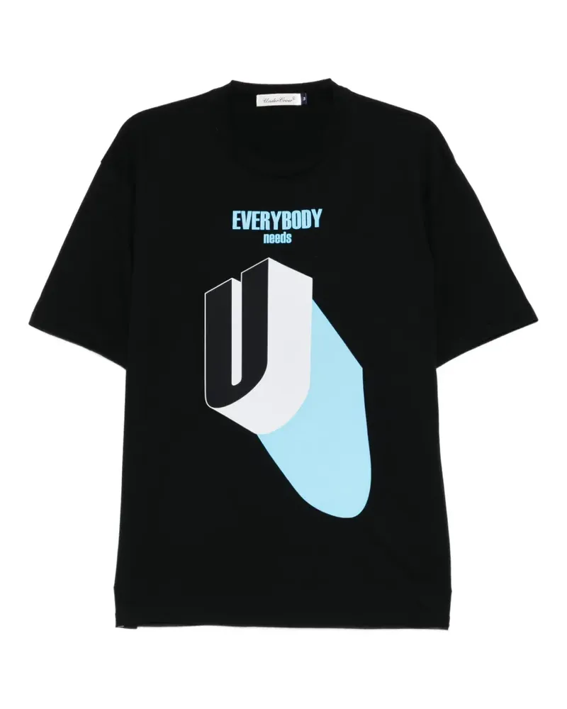 Undercover T-Shirt mit grafischem Print - Schwarz Schwarz