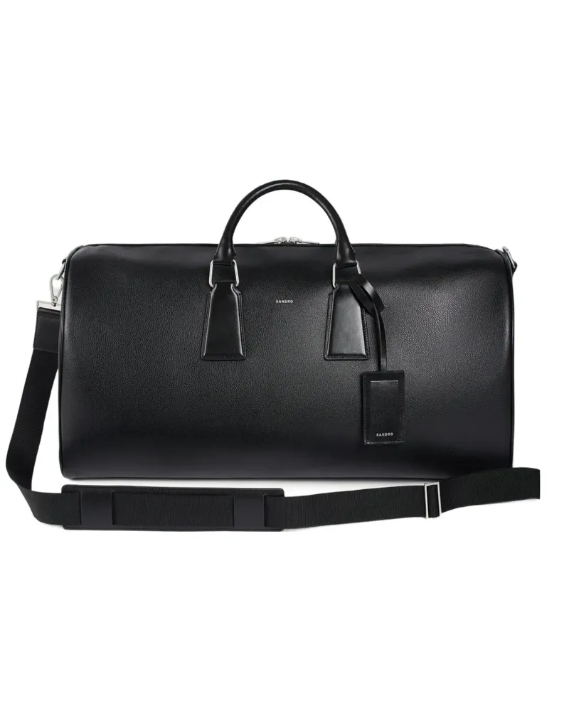 Sandro Reisetasche mit gekörntem Effekt - Schwarz Schwarz