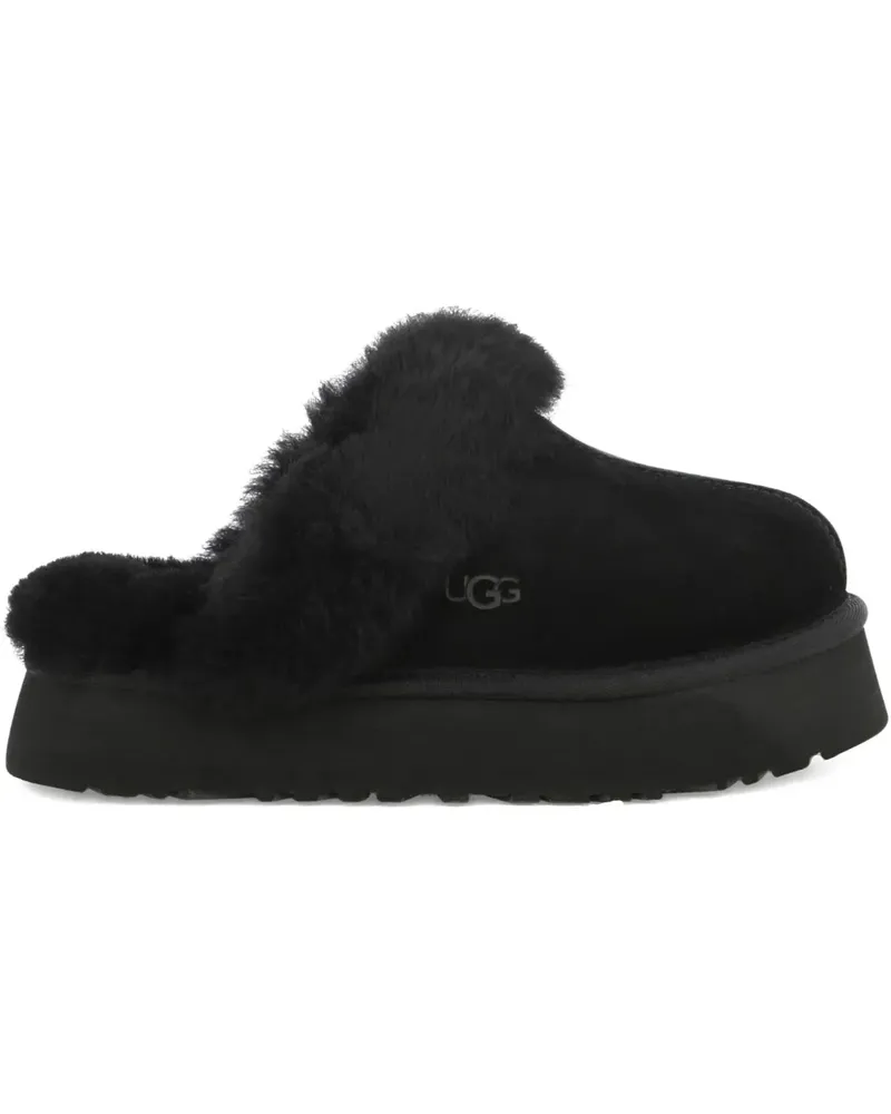 UGG Disquette Mules aus Wildleder - Schwarz Schwarz