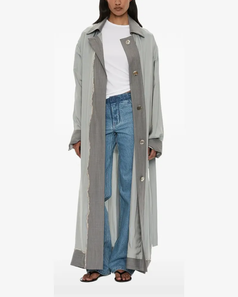 Christopher Esber Retract tailored oversized duster coat - Grau Grau