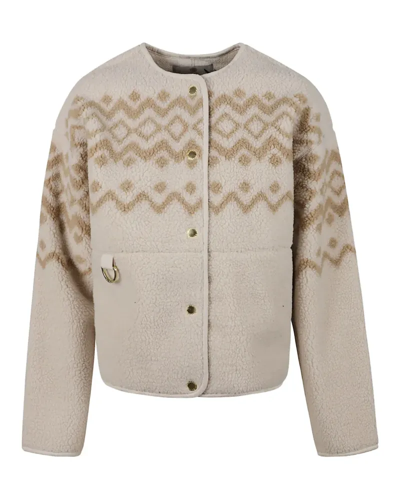 Barbour Ferrisdale Fair Isle fleece jacket - Nude Nude