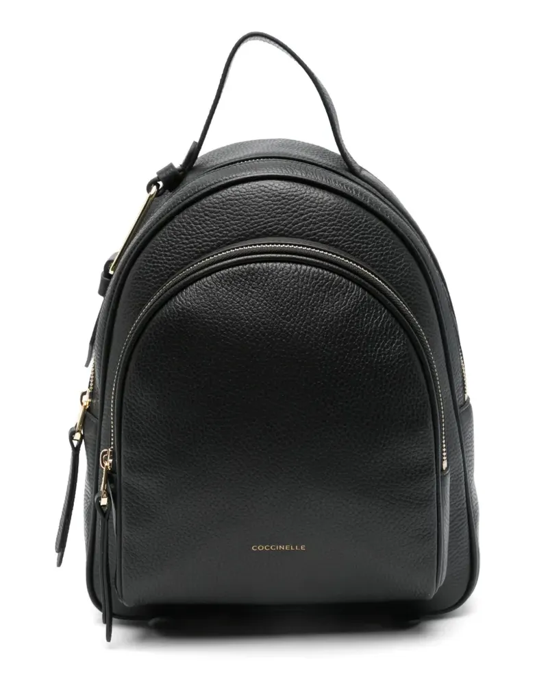 Coccinelle Rucksack aus Leder - Schwarz Schwarz