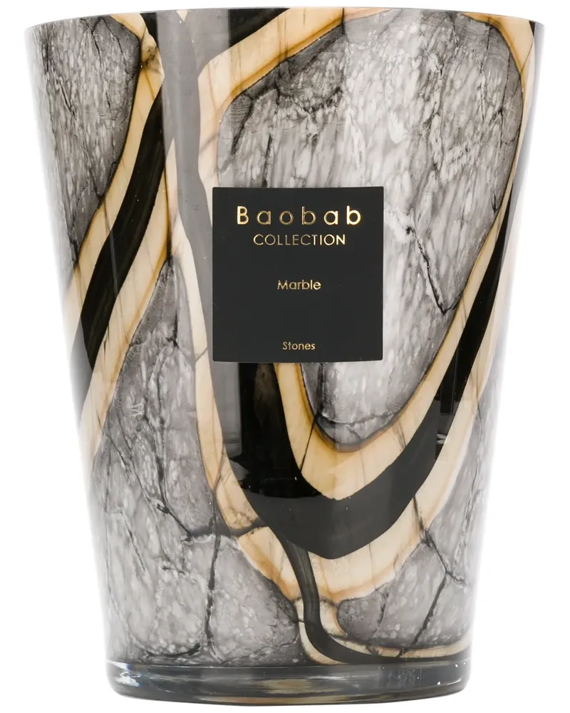 Baobab Collection Stone Marble' Duftkerze - Grau Grau