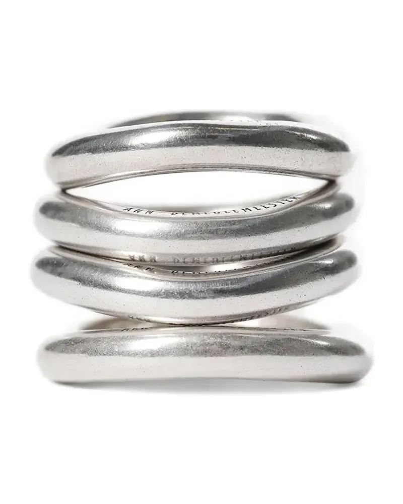 Ann Demeulemeester Herta Ring-Set (4er-Set) - Silber Silber