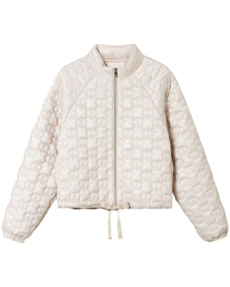 Twin-Set Gesteppte Oval T Jacke - Nude Nude