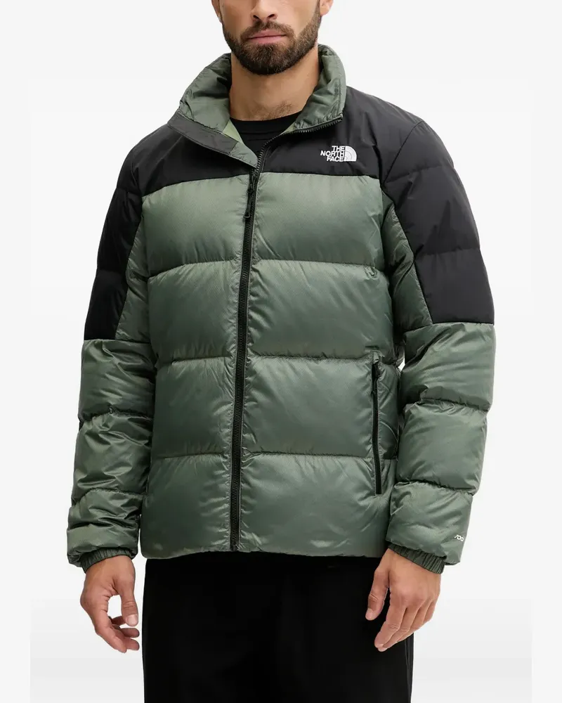 The North Face logo appliqué ski jacket - Grün Grün