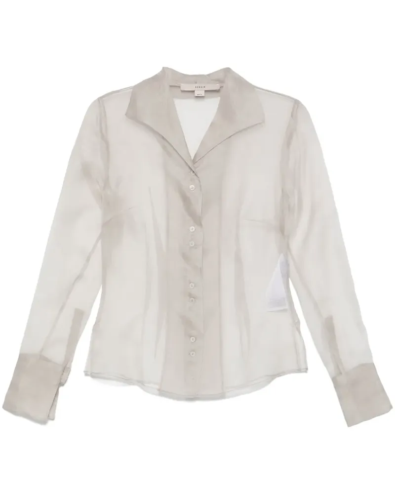 REMAIN Hemd aus Organza - Grau Grau