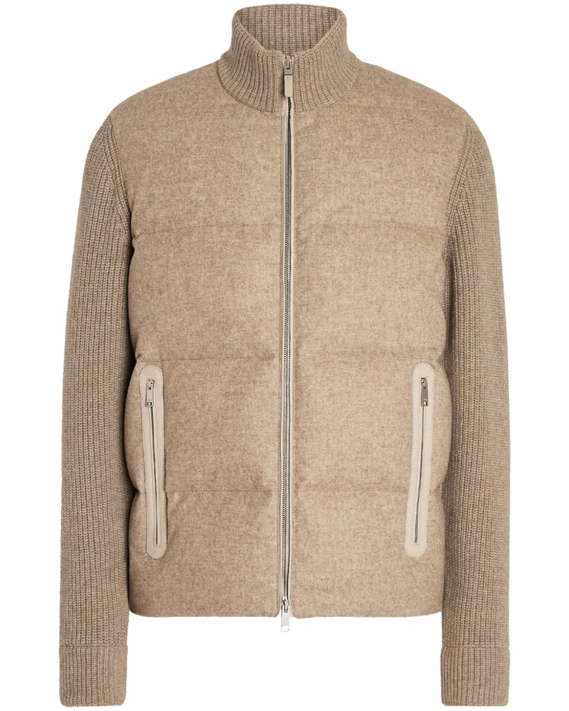 Ermenegildo Zegna Wattierte Oasi Jacke - Nude Nude