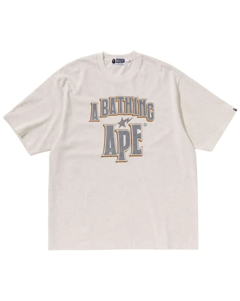BAPE T-Shirt mit Logo-Print - Nude Nude
