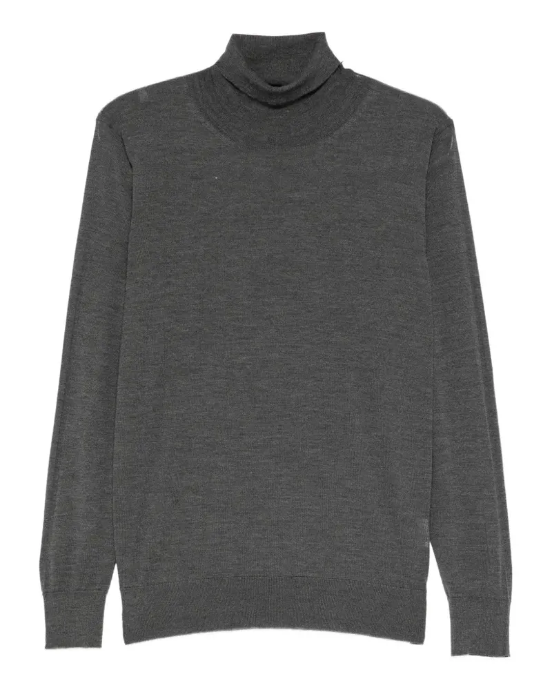 Caruso Fein gestrickter Pullover - Grau Grau