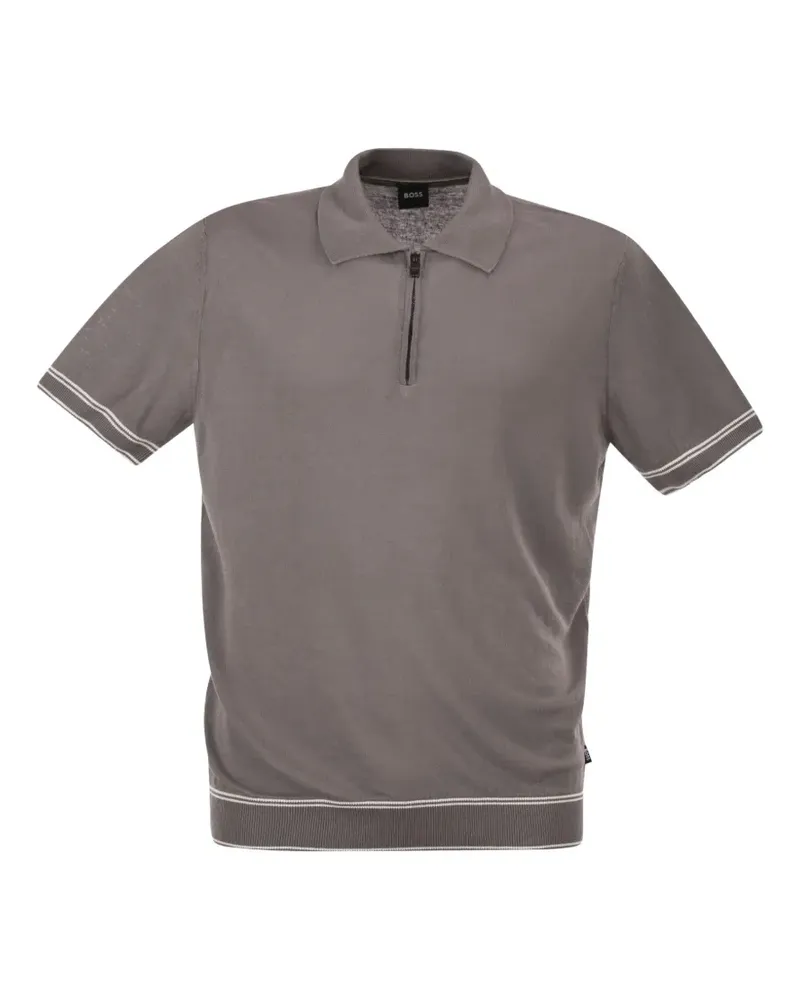 HUGO BOSS short sleeve polo shirt - Grau Grau