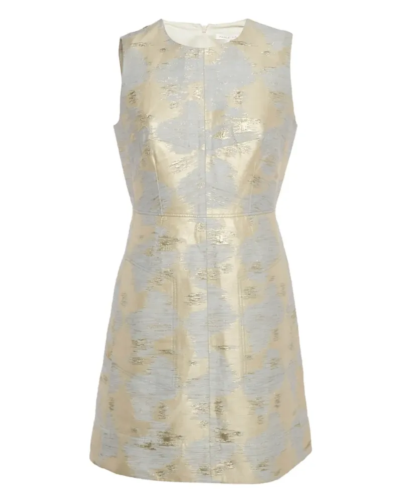 Paule Ka round-neck mini dress - Gold Gold