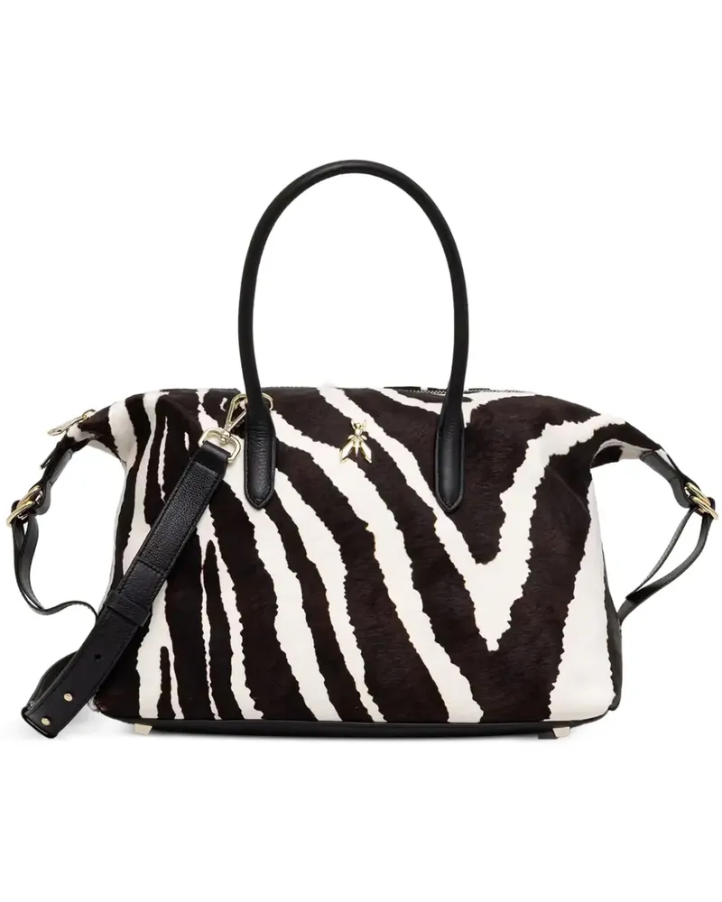 Patrizia Pepe Handtasche mit Zebramuster - Schwarz Schwarz