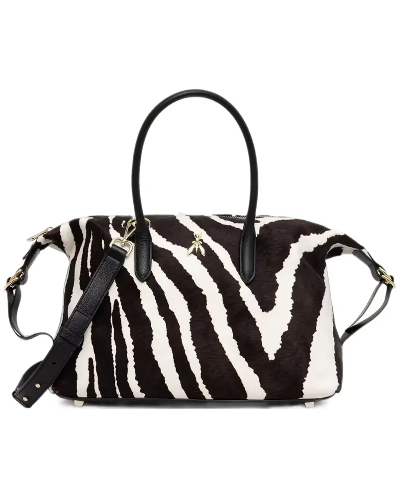 Patrizia Pepe Handtasche mit Zebramuster - Schwarz Schwarz